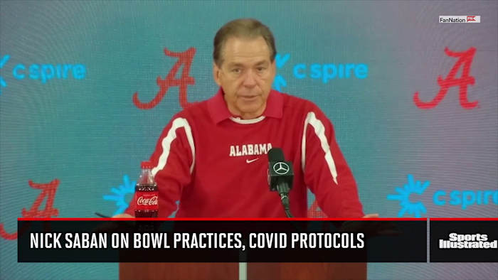 Nick Saban on Alabama Bowl Practices COVID protocols